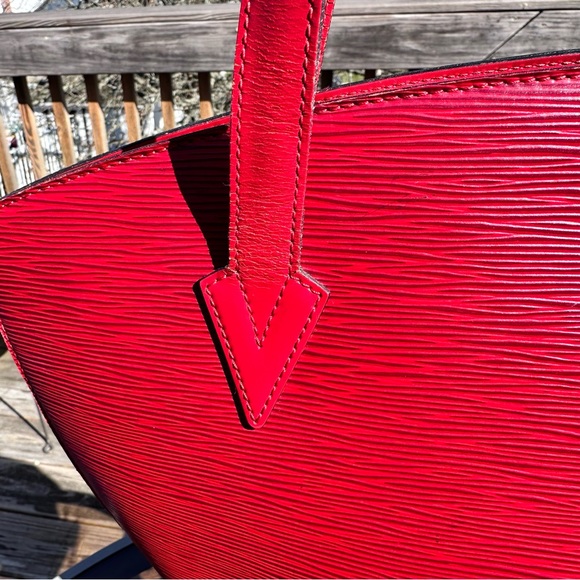 🔥🔥Louis Vuitton Red Epi Leather St.Jacques GM Tote - Picture 9 of 15